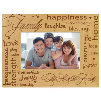 Unconditional Love Engraved Picture Frame