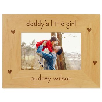 Daddys Little Girl Engraved Picture Frame