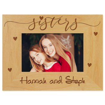 Sisters Engraved Picture Frame