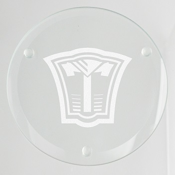 Armor Initial Glass Coaster