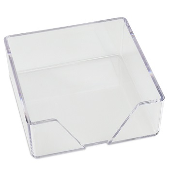 CrystalClear Memo Square Holder