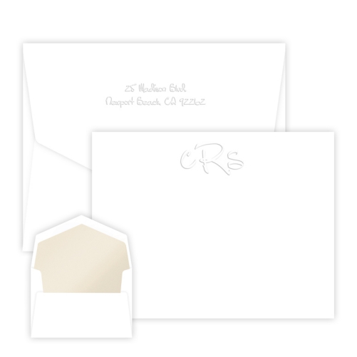 Monogram Cards | Personalized Monogram Cards | EmbossedGraphics.com