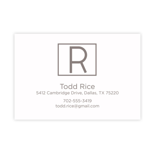 Embossed Graphics Personalized Calling Cards Visiting Cards