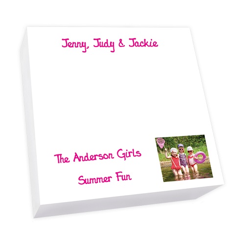 Family Notepads Personalized Note Pads Embossed Graphics