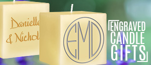 Engraved Candle Gifts