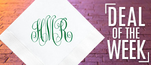 Delavan Monogram Printed Napkins