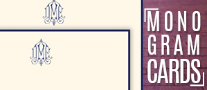 Monogrammed Correspondence Cards