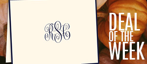 Delavan Monogram Printed Notes