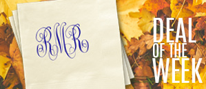Delavan Monogram Printed Napkins
